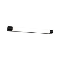 K zrcadlu - P 71214 Selection Bathroom LED svítidlo k zrcadlu Orgon zásuvka IP44 3000K 230V 10,5W černá - PAULMANN