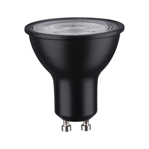 GU10/GZ10 - P 28751 LED reflektor 7 W černá mat GU10 2.700K teplá bílá - PAULMANN - foto 1