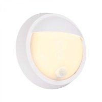 Nástěnná - BRI 3785016 Puni LED venkovní nástěnné svítidlo, pohybové čidlo, soumrakový senzor, nabíjecí, bílé - BRILONER
