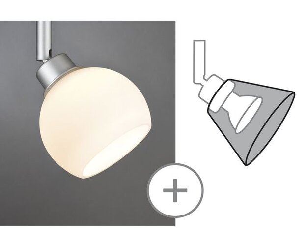 Svítidla - P 60055 Stínidlo DecoSystems max.50W, Wolbi opál - PAULMANN - foto 1