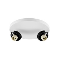 Bodová - IMPR 348272 Deko-Light stropní přisazené svítidlo Can Tilt kulaté základna, 2x 7,5 W GU10, bílá