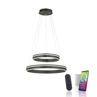Kruhová - PN 8420-13 Q-VITO LED závěsné svítidlo Smart Home antracit, stmívatelné ZigBee 2700-5000K - PAUL NEUHAUS
