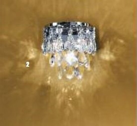 Dekorativní - OR WA 2-1246/3 CHROM Nástěnné svítidlo 3x12V G4 chrom/křišťál K9, 18x19cm - ORION - foto 1