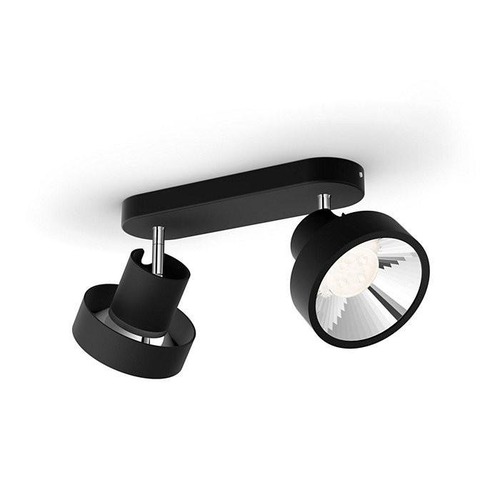 Bodová - PH 50602/30/P0 Bukko SVÍTIDLO BODOVÉ LED 2x4,3W 860lm 2200-2700K SceneSwitch, černá - PHILIPS (915005687501) - foto 1