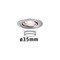 Koupelnová - P 94294 LED vestavné svítidlo Nova mini výklopné 1x4W 2.700K kov kartáčovaný 230V - PAULMANN