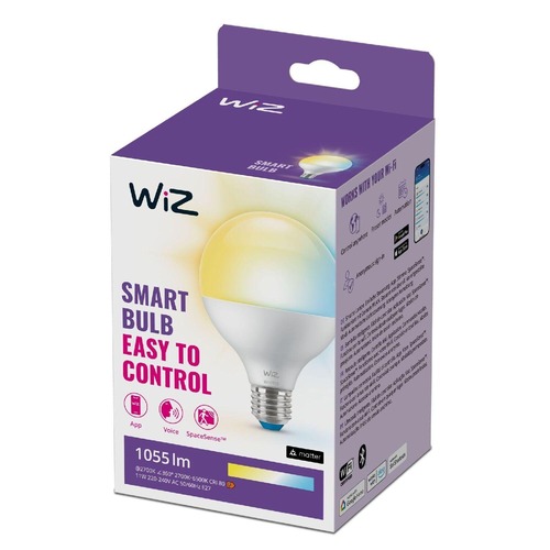 E27 - PH 8720169076884 WiZ LED žárovka E27 G95 Globe 11W 1055lm 2700-6500K CRI80 IP20, stmívatelná - PHILIPS - foto 1