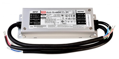 Stabilizované napětí - IMPR 872118 Meanwell napájení DIM, CV. ELG-75-48DA konstantní napětí 0-1600 mA IP67 stmívatelné 48V DC 75,00 W - LIGHT IMPRESSIONS