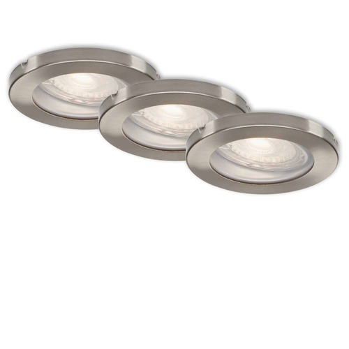 Kruhová - BRI 7181-032 3ks sada LED vestavné svítidlo, pr. 8,5 cm, 5 W, matný nikl - BRILONER - foto 1