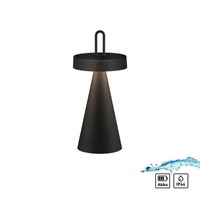 Na stůl - LD 19302-18 ALWA LED stolní lampa na baterie černá stmívatelné dotykem IP44 vnitřní i venkovní 2700K - JUST LIGHT