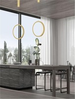 Kruhová - NV 9070166 Závěsné svítidlo CHANGE zlatý hliník a akryl LED 25W 230V 3000K IP20 stmívatelné - NOVA LUCE