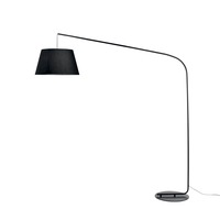 Stojací lampy - FAN I-ENJOY-PT-NER Stojací lampa Piantana Enjoy, černá, 1 x E27, 150 x 45 x 180 cm - FANEUROPE