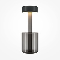 Stolní lampy dekorační - M MOD229TL-L3B3K3 Stolní lampa AI Collaboration 2200/4000K 3W nastavitelná bílá černé sklo bateriová stmívatelná - MAYTONI