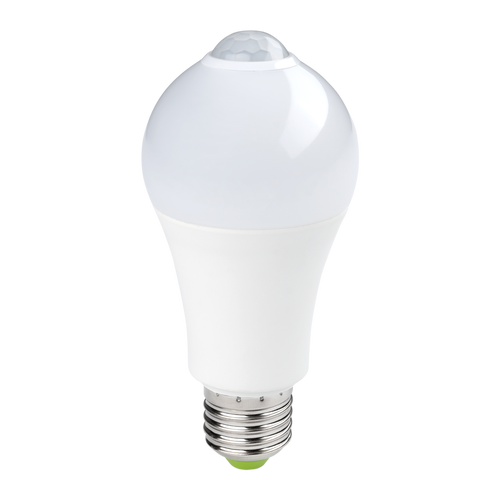 LED spoty a žárovky - LED žárovka 7W E27 s PIR pohybovým senzorem - foto 1