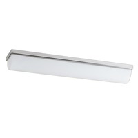 Podélná - OS SYL51422 SYLVIA 1 X14 stropní/nástěnné skleněné svítidlo nerez / bílá IP44 3000 K 18W LED - OSMONT