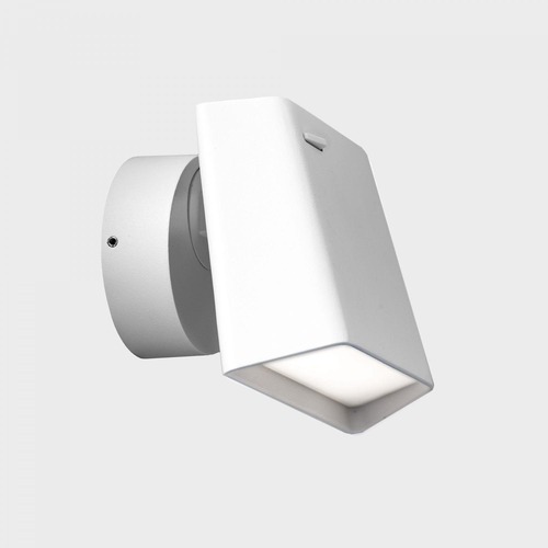 Bodová - KHL K50700.01.WS.WH-WH.ST.8.30 WALLY nástěnné svítidlo 120X80 mm bílá 6 W CRI >80 3000K Non-Dimm - KOHL-Lighting - foto 1