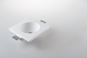 Hranatá - FAN INC-VULKAN-BASE Zápustné svítidlo Vulkan VULKAN, bílá, 16.5 × 6 × 16.5 cm - FANEUROPE