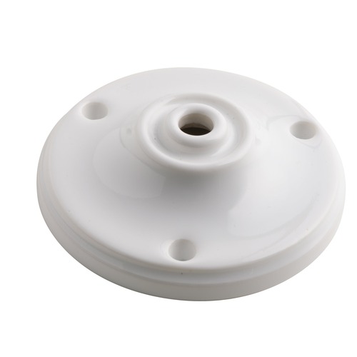 Příslušenství - FAN I-CLAY-BASE Příslušenství – porcelánová rozetka Clay, bílá, 10,5 x 3 cm - FANEUROPE - foto 1