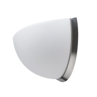 Dekorativní - OS NEL59463 NELA DL3 nástěnné skleněné svítidlo kartáčovaná nerez / bílá IP43 3000 K 13W LED - OSMONT