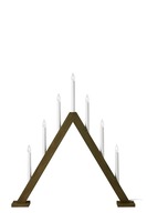 Interiérové dekorace - MAR 706227 Ariele adventní svícen tmavá hnědá 54 cm - Markslöjd