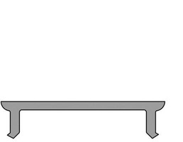 Plexi pro Al profily - IMPR 983096 Deko-Light profil kryt - kryt P-10-12, 2m, čirá - LIGHT IMPRESSIONS