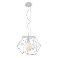 Dekorativní - FAN I-ABRAXAS-S1 BCO Závěsné svítidlo Abraxas, bílé, 1 x E27, 40,5 x 29,5 x 150 cm - FANEUROPE