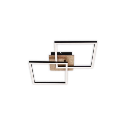 Hranatá - BRILO 3210-014 LED stropní svítidlo, 62 cm, 24 W, černá - BRILO - foto 1