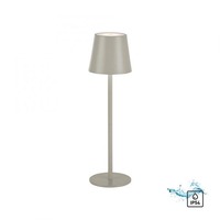 Na stůl - LD 19250-40 EURIA LED stolní lampa lakovaná šedá ochrana proti stříkající vodě na baterie 3000K - LEUCHTEN DIREKT / JUST LIGHT