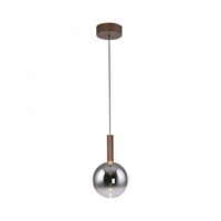 Koule - PN 2284-23 LED závěsné svítidlo BOWL, hnědé, 1-ramenné,stmívatelné, nastavitelná výška, SimplyDim, 2700K - PAUL NEUHAUS