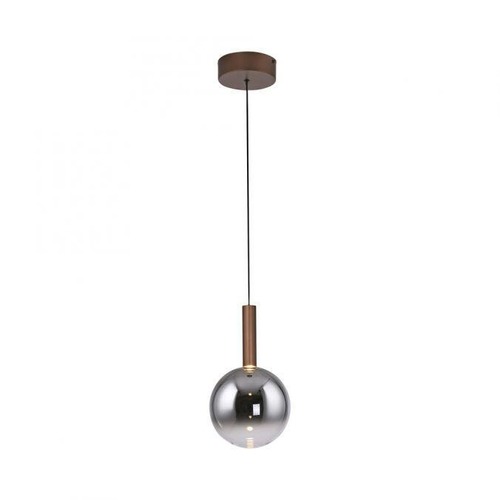 Koule - PN 2284-23 LED závěsné svítidlo BOWL, hnědé, 1-ramenné,stmívatelné, nastavitelná výška, SimplyDim, 2700K - PAUL NEUHAUS - foto 1