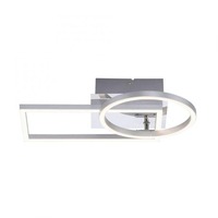 Hranatá - LD 14031-55 IVEN LED stropní svítidlo, barva ocel, teplá bílá, otočné, 2xLED 3000K - LEUCHTEN DIREKT / JUST LIGHT