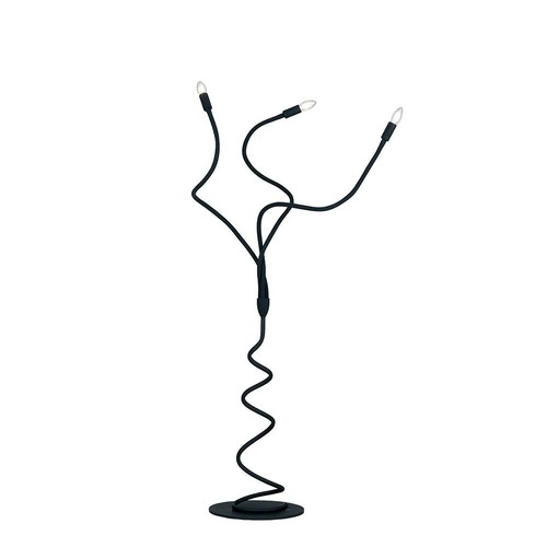 Stojací lampy - FAN I-LOVER-PT3-NERO Stojací lampa Piantana Lover, černá, 3 x E14, 120 x 165 cm - FANEUROPE - foto 1