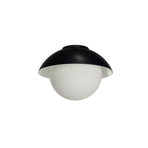 Kruhová - OS LUK60502 LUKIDA 2 stropní/nástěnné skleněné svítidlo černá / bílá IP65 4000 K 20W LED - OSMONT - foto 1