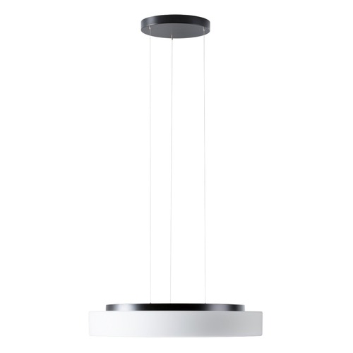 Kruhová - OS ELS72998 ELSA LE16 závěsné skleněné svítidlo černá / bílá IP40 4000 K 48W LED - OSMONT - foto 1