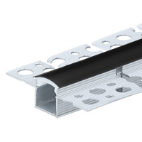 LED páskové profily - Ohýbací profil pro LED Strip Bílé tělo/Černý kryt