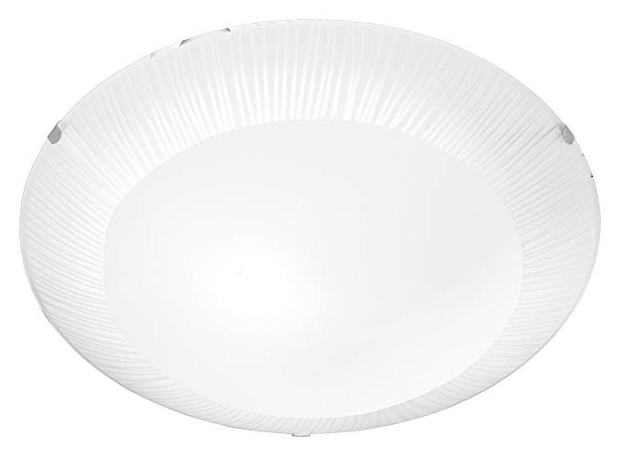 Kruhová - TR 603100100 Stropní svítidlo BIANCA průměr 30cm 1x40W E27 matný nikl / bílé sklo - TRIO - foto 1