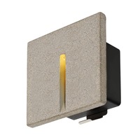 Zapuštěná - LA 1006407 CONCRETO EL nástěnné zápustné svítidlo šedé, 3,2 W, 15 lm, 3000 K - BIG WHITE (SLV)