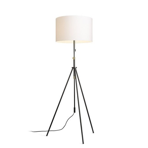 Stojací lampy - RED R14067 LUTON/RON 55 stojanová Polycotton bílá/černá/kov 230V E27 11W - RED - DESIGN RENDL - foto 1