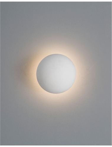 Nepřímé osvětlení - NV 9831050 Nástěnné svítidlo NETUNE bílá sádra a bílý hliník LED 6W 220-240V 3000K IP20 - NOVA LUCE - foto 1