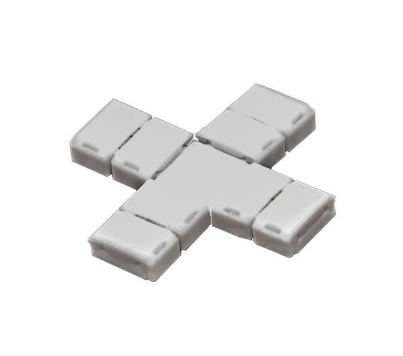 Příslušenství pro LED pásky - CEN ACCN10X 4x &quot;X&quot; Konektor na LED pásek 10mm - CENTURY - foto 1