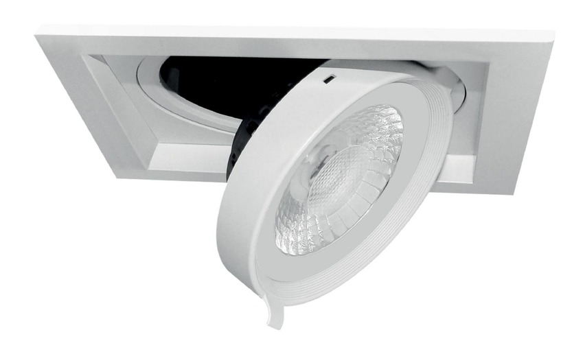 Hranatá - CEN FSMD1-150130 SVÍTIDLO LED REGIA ZAPUŠTĚNÉ VÝKLOPNÉ 1 MODUL 175 mm 15W 3000K Ra95 1230Lm 38d DIMM IP20  - CENTURY - foto 1