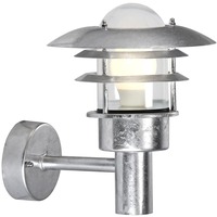 Nástěnná - NOR 71431031 Venkovní nástěnné svítidlo Lønstrup 22 1x60W E27 galvanizovaná čirá - NORDLUX
