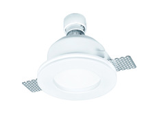 Svítidla pro reflektory (gu10) - Stropní armatura bezešvé zapuštěné kulaté matné sklo