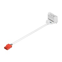 Patice a spojky - LA 1009196 RETRO CON 3P002 Konektor 3kolíková zástrčka - BIG WHITE (SLV)