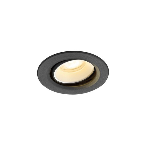 Kruhová - LA 1009368 NUMINOS® MOVE XS Stropní vestavné svítidlo, 4000 K, 55°, IP20, kulaté, černé / bílé - BIG WHITE (SLV) - foto 1