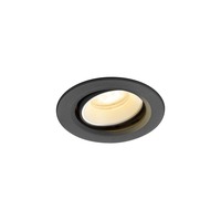 Kruhová - LA 1009368 NUMINOS® MOVE XS Stropní vestavné svítidlo, 4000 K, 55°, IP20, kulaté, černé / bílé - BIG WHITE (SLV)