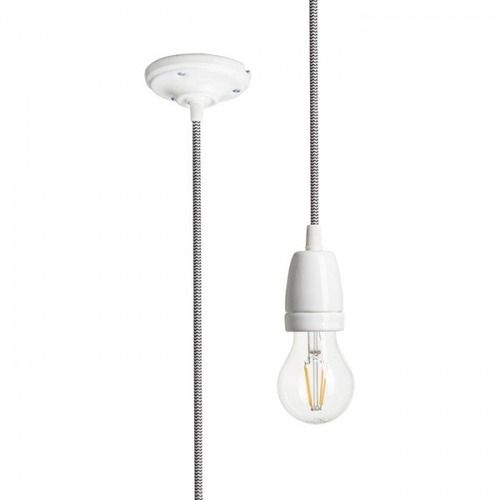 Sestavte si sami - RED R10617 FABIO závěsná sada černá/bílá porcelán 230V E27 60W - RED - DESIGN RENDL - foto 1