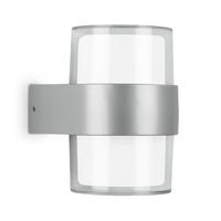 Nástěnná - TF 320404TF LED venkovní svítidlo, stříbrná, 2xLED/8W - BRILONER