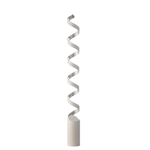Stojací lampy - FAN LED-HELIX-PT10C BCO Stojací lampa PIANTANA LED HELIX bílá/stříbrná, 30 W, 1700 lm, 3000 K, 14,5 x 14,5 x 152 cm - FANEUROPE - foto 1