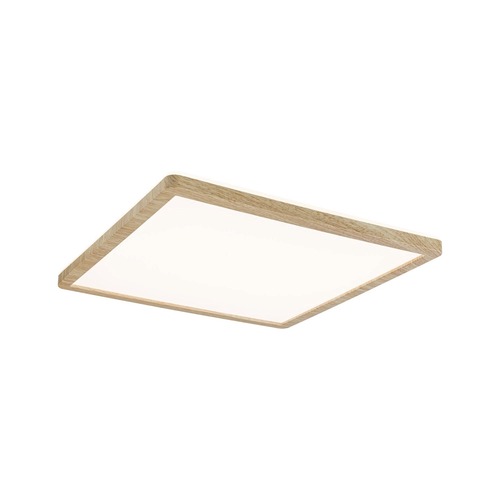 Hranatá - P 71030 LED Panel Atria Shine Backlight IP44 hranaté 293x293mm 16W 3000K design dřevo - PAULMANN - foto 1