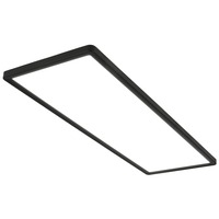 Hranatá - BRILO 7402415 Ultraplochý LED panel s přímým a nepřímým osvětlením, 29,3 cm, LED, 22 W, 3000 lm, černá (starý kód: BRILO 7402-415) - BRILO